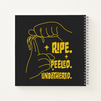 ASL-Bananendesign - Reif, Geschält, Unbekümmert Notizblock