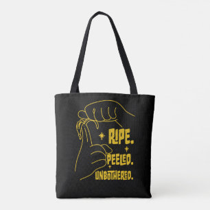 ASL-Bananendesign - Reif, Geschält, Unbekümmert Tasche