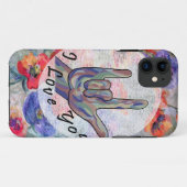 Asl-Blumen und i-Liebe Sie Case-Mate iPhone Hülle (Rückseite (Horizontal))