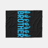 Asl Brother American Sign Language Deaf Awareness Fleecedecke (Vorderseite (Horizontal))