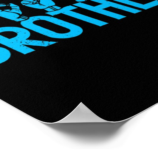 ASL Brother American Sign Language Deaf Awareness Poster (Ecke)