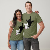 ASL Bunny Reflection I Liebe Sie geben Ostern T-Shirt (Unisex)