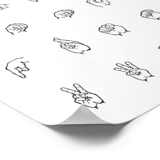 ASL Chart Poster (Ecke)