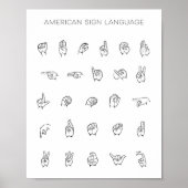 ASL Chart Poster (Vorne)