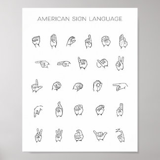ASL Chart Poster