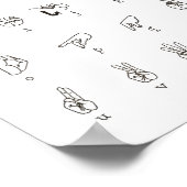 ASL Chart Poster (Ecke)