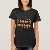 ASL Christmas American Sign Language Gingerbread H T-Shirt (Vorderseite)