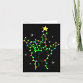 Asl Christmas Christmas Tree Lights American Sign Karte (Vorderseite)