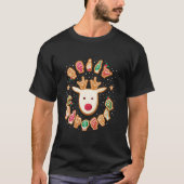 ASL Christmas Reindeer American Sign Language Ging T-Shirt (Vorderseite)