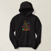 ASL Christmas Tree Xmas Lights ASL Sign Language H Hoodie (Design vorne)