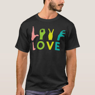 ASL Class Sign Language Fun Gesunder Valentinstag T-Shirt