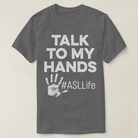 ASL Class Sign Language Hand Senior Abschluss pro T-Shirt (Design vorne)