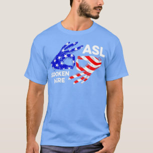 ASL Class Sign Language Speak Senior Abschluss de T-Shirt