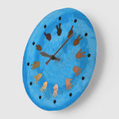 ASL Clock Blue Große Wanduhr (Winkel)