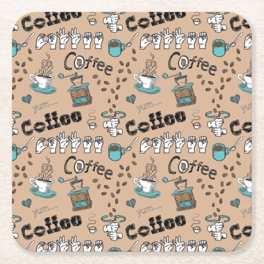 ASL Coffee Untersetzer (Vorderseite)