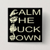 ASL CTFD beruhigen F**K Down #USAPatriotGraphics Button (Vorderseite)