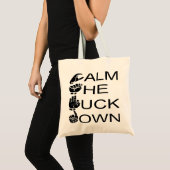 ASL CTFD Calm The F**K Down #USAPatriotGraphics Tragetasche (Vorderseite (Produkt))