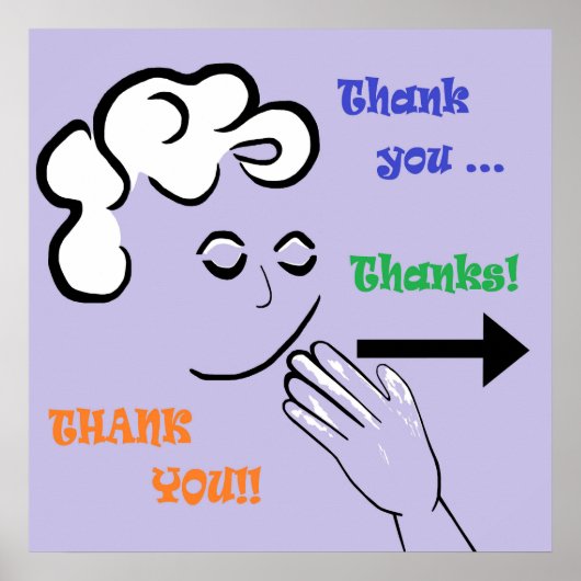 ASL Danke! Poster (Vorne)