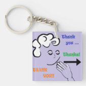 ASL danken Ihnen! Schlüsselanhänger (Vorderseite)