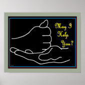 ASL Darf ich dir helfen? Poster (Vorne)