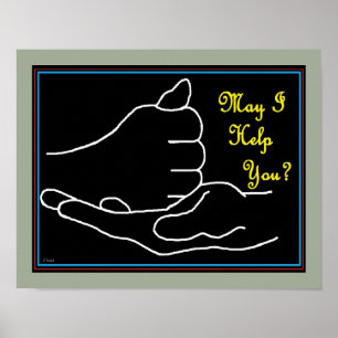 ASL Darf ich dir helfen? Poster