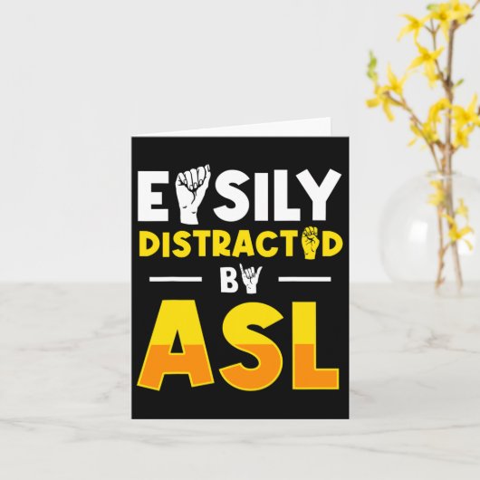 Asl Deaf Awareness and Sign Language 3 Karte (Gelbe Blume)