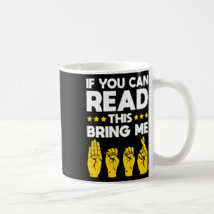 Asl Deaf Awareness Deaaaab Kultur und Gebärdenspra Kaffeetasse