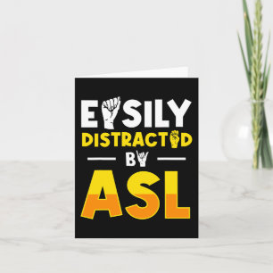 ASL Deaf Awareness und Gebärdensprache 3 Karte