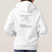 ASL-Design - Faustregel Hoodie (Rückseite)
