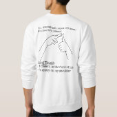 ASL-Design - Faustregel Sweatshirt (Rückseite)