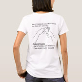 ASL-Design - Faustregel T-Shirt (Rückseite)
