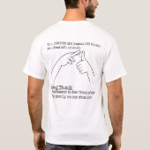 ASL-Design - Faustregel T-Shirt (Rückseite)