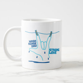 ASL Design - Wash, Rinse, and Dry Love ILY Jumbo-Tasse