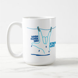 ASL Design - Wash, Rinse, and Dry Love ILY Kaffeetasse