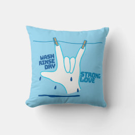 ASL Design - Wash, Rinse, and Dry Love ILY Kissen