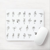 Asl-Diagramm Mousepad (Mit Mouse)