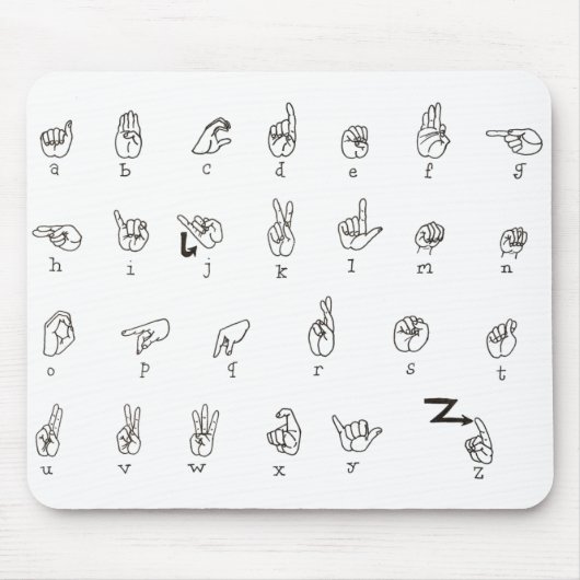 Asl-Diagramm Mousepad (Vorne)