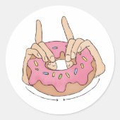 ASL Doughnut Stickers (Vorderseite)
