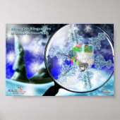 ASL - Englisch Bilinguals - Snowflakes Poster (Vorne)