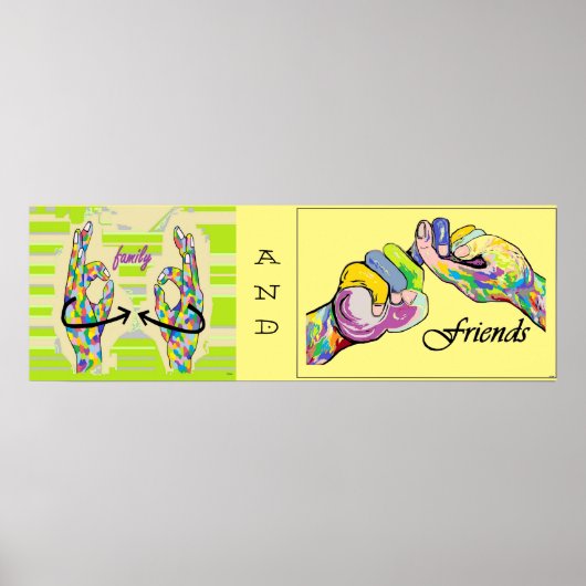 ASL Family and Friends Poster (Vorne)