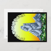 Asl-Felsen Postkarte (Vorne/Hinten)