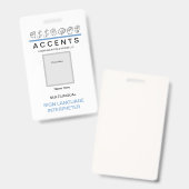 ASL Fingerbuchstabe Beruflich-ID-Abzeichen Ausweis (Vorder- & Rückseite)