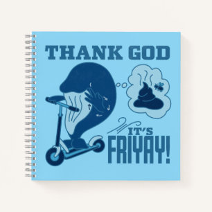 ASL Freitag Design - Gott sei Dank ist es Friyay!  Notizblock