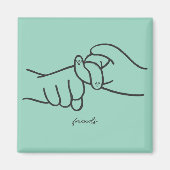 ASL Freunde Magnet – Verbundenheit auf Display (Vorne)