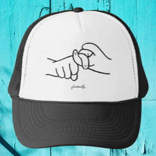 ASL Freunde Trucker-Mütze – Gebärdensprach-Stil Truckerkappe