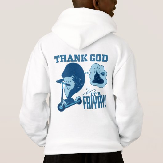 ASL Friday Design - Thank God It’s Friyay!  Hoodie (Rückseite)