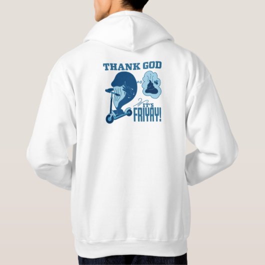 ASL Friday Design - Thank God It’s Friyay! Hoodie (Rückseite)