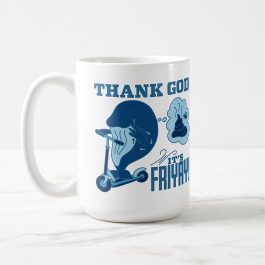 ASL Friday Design - Thank God It’s Friyay!  Kaffeetasse (Links)