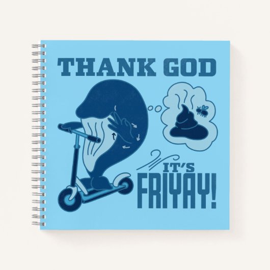 ASL Friday Design - Thank God It’s Friyay! Notizblock (Vorderseite)