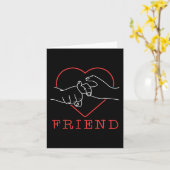 ASL Friend Niedlich Language Pride Deaf Awareness Karte (Gelbe Blume)
